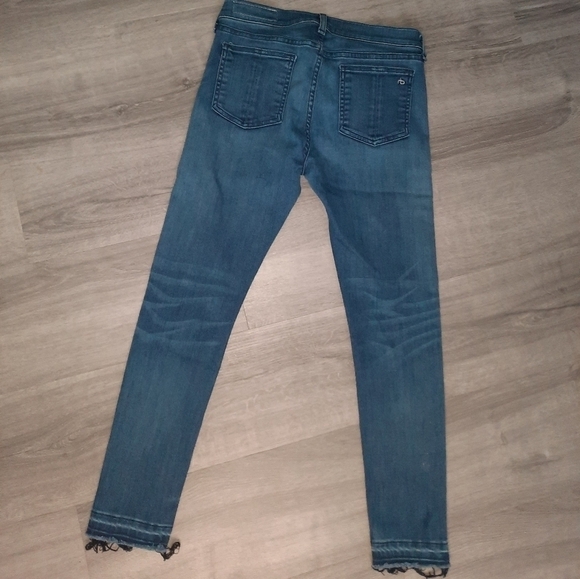 Rag & Bone Raw Hem Skinny Jean in Dearborn Wash - Picture 7 of 9